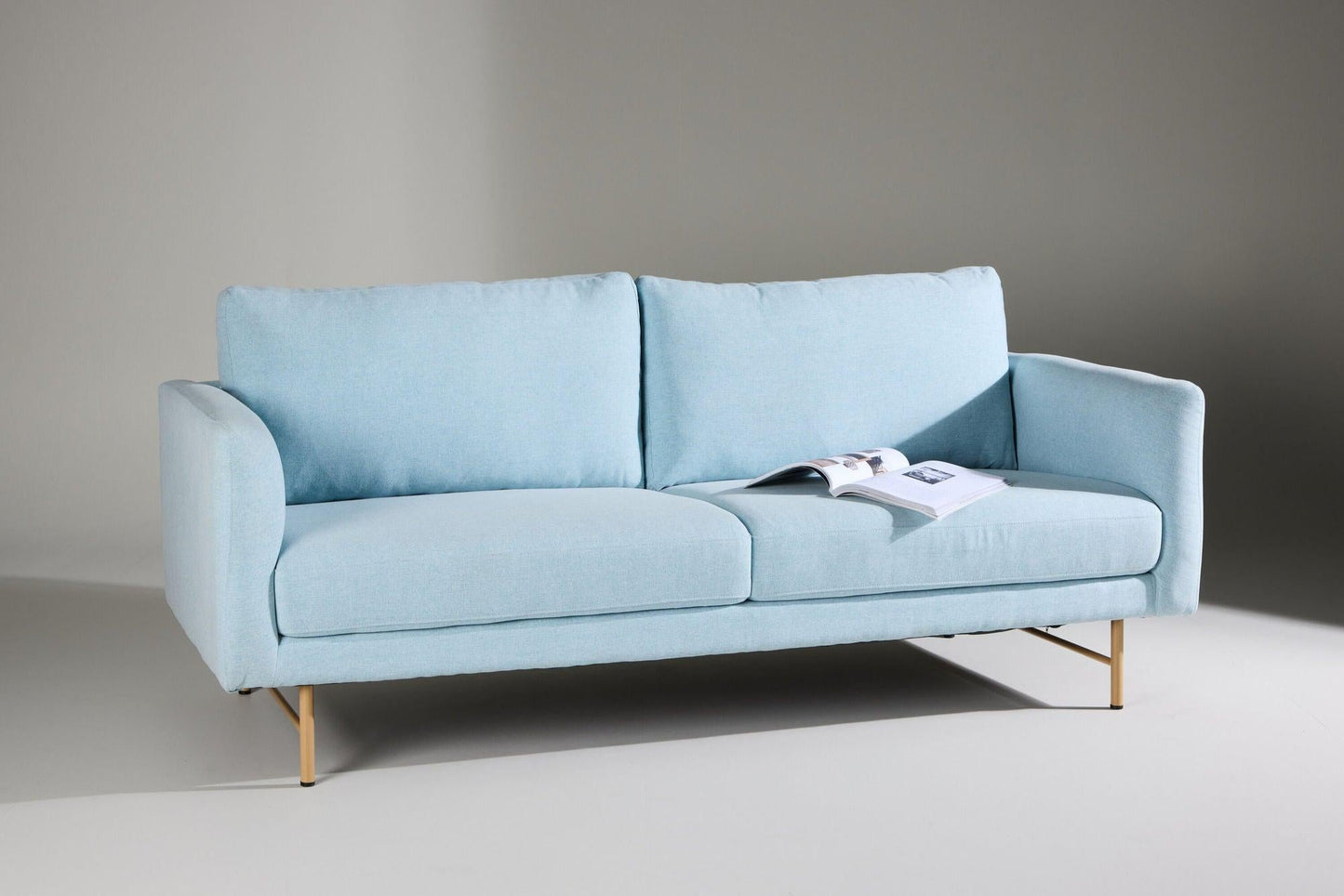 3-Sitzer Sofa Sky - Babyblau-Einzelsofas-Venture Home-le canapé