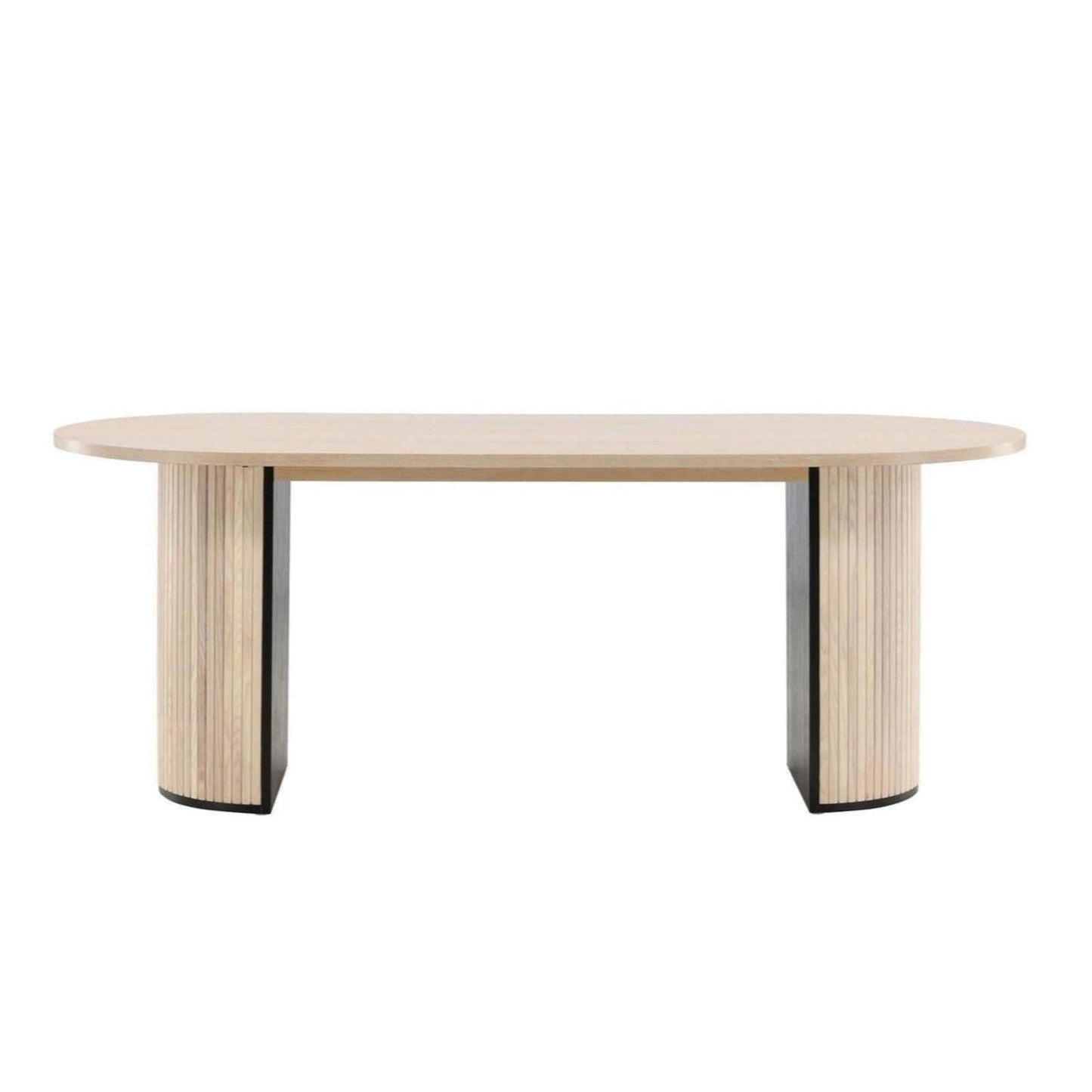 Esstisch Bianca Oval 200*90cm - Kalkweiß-Esstisch Oval-Venture Home-le canapé