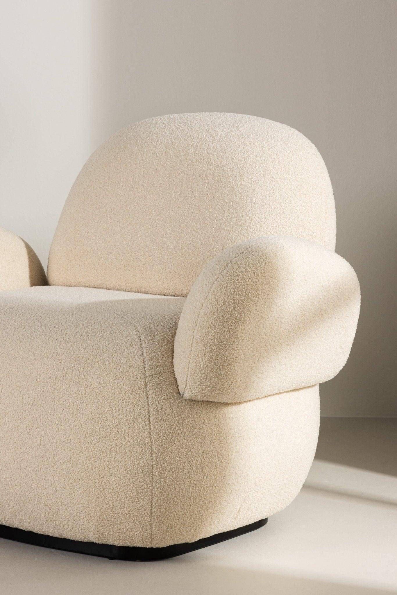 Loungesessel Sevilla aus Chenille - Beige-Loungesessel-Venture Home-Beige-le canapé