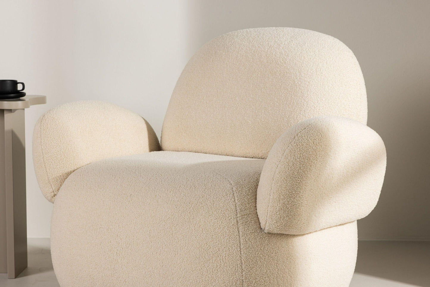 Loungesessel Sevilla aus Chenille - Beige-Loungesessel-Venture Home-Beige-le canapé