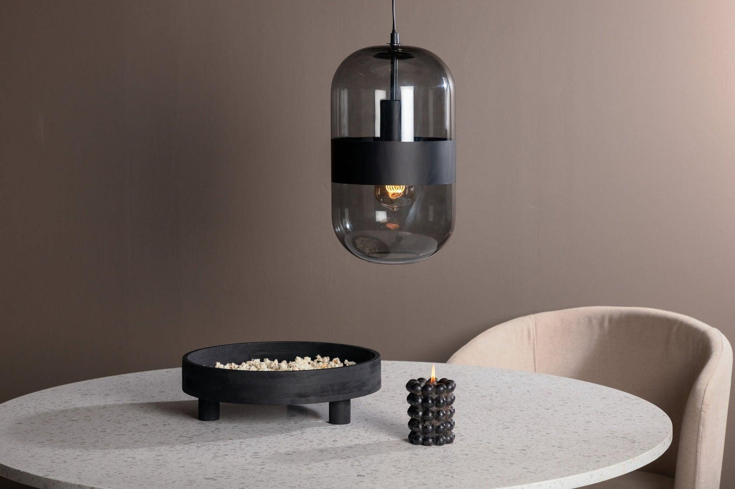Pendelleuchte Dropp - Schwarz Rauchglas-Pendelleuchte-Venture Home-le canapé