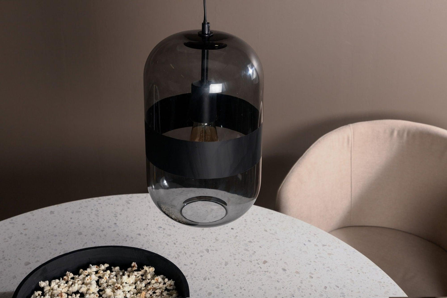 Pendelleuchte Dropp - Schwarz Rauchglas-Pendelleuchte-Venture Home-le canapé