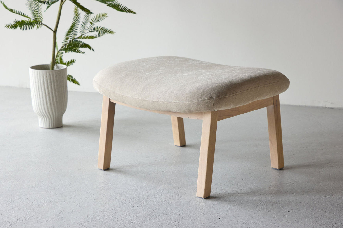 lecanapé Polsterhocker Rile - Beige