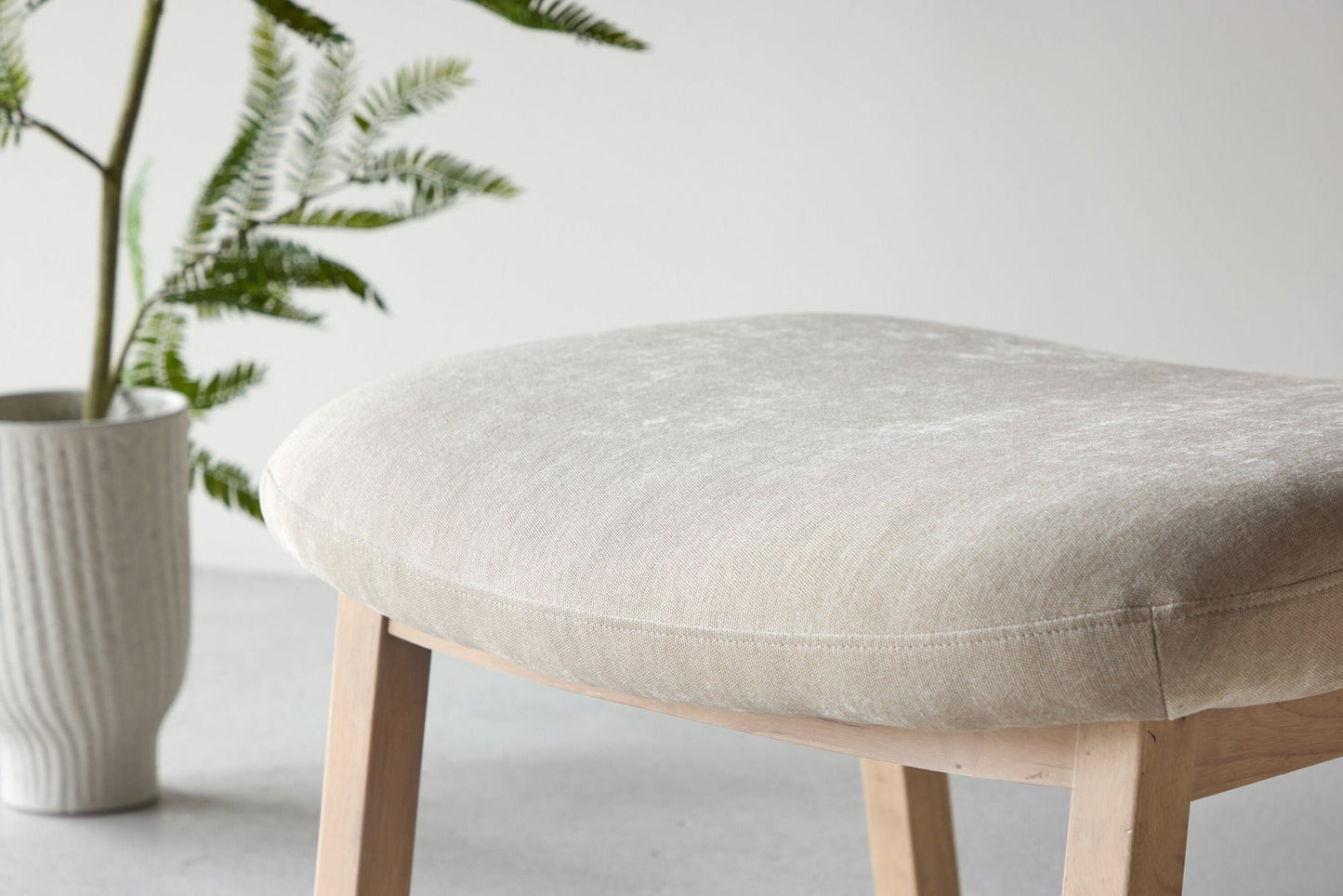 lecanapé Polsterhocker Rile - Beige