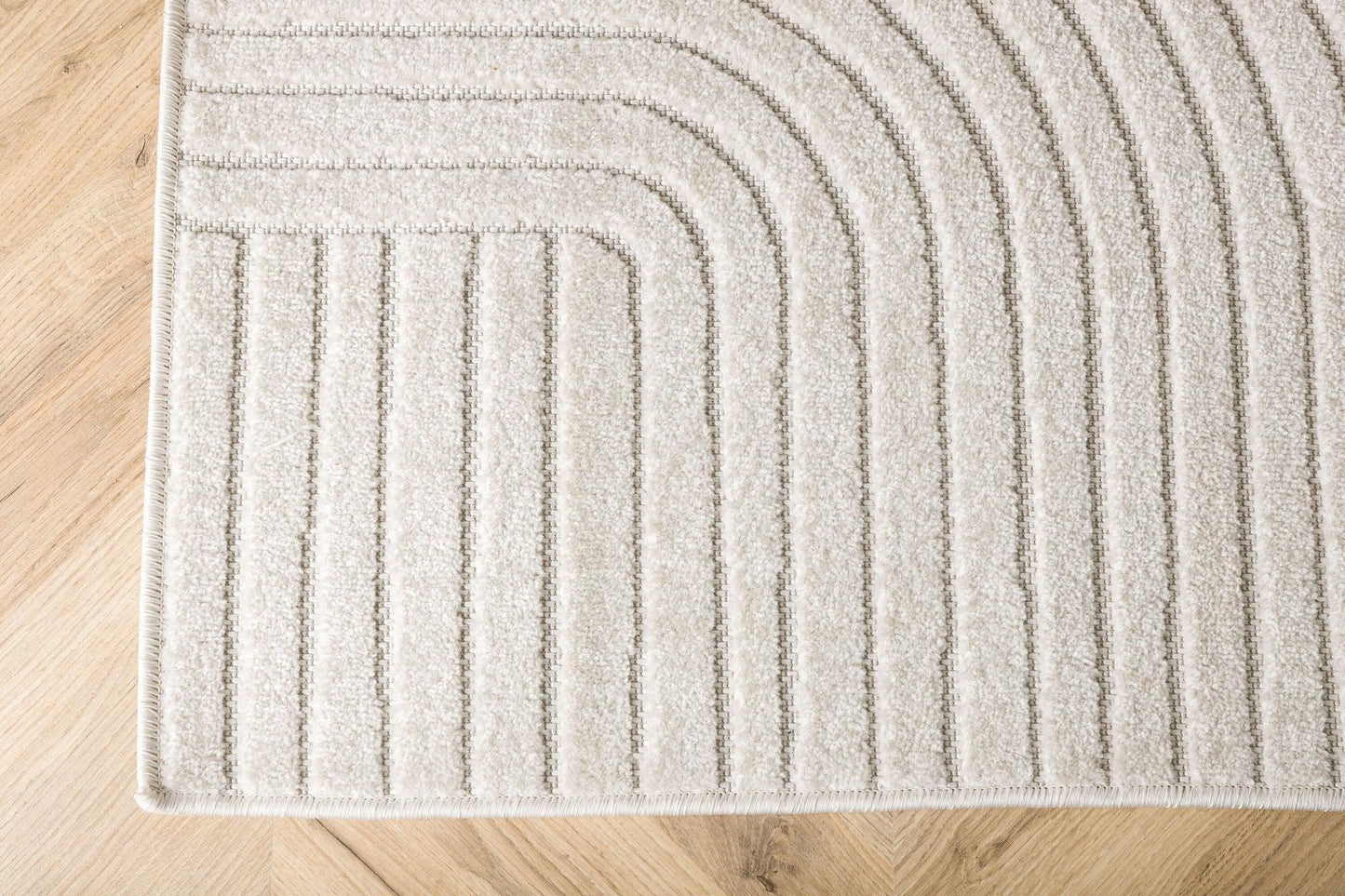 Teppich Vince Solar Rechteckig 230*160cm - Weiß-Teppich-Venture Home-le canapé