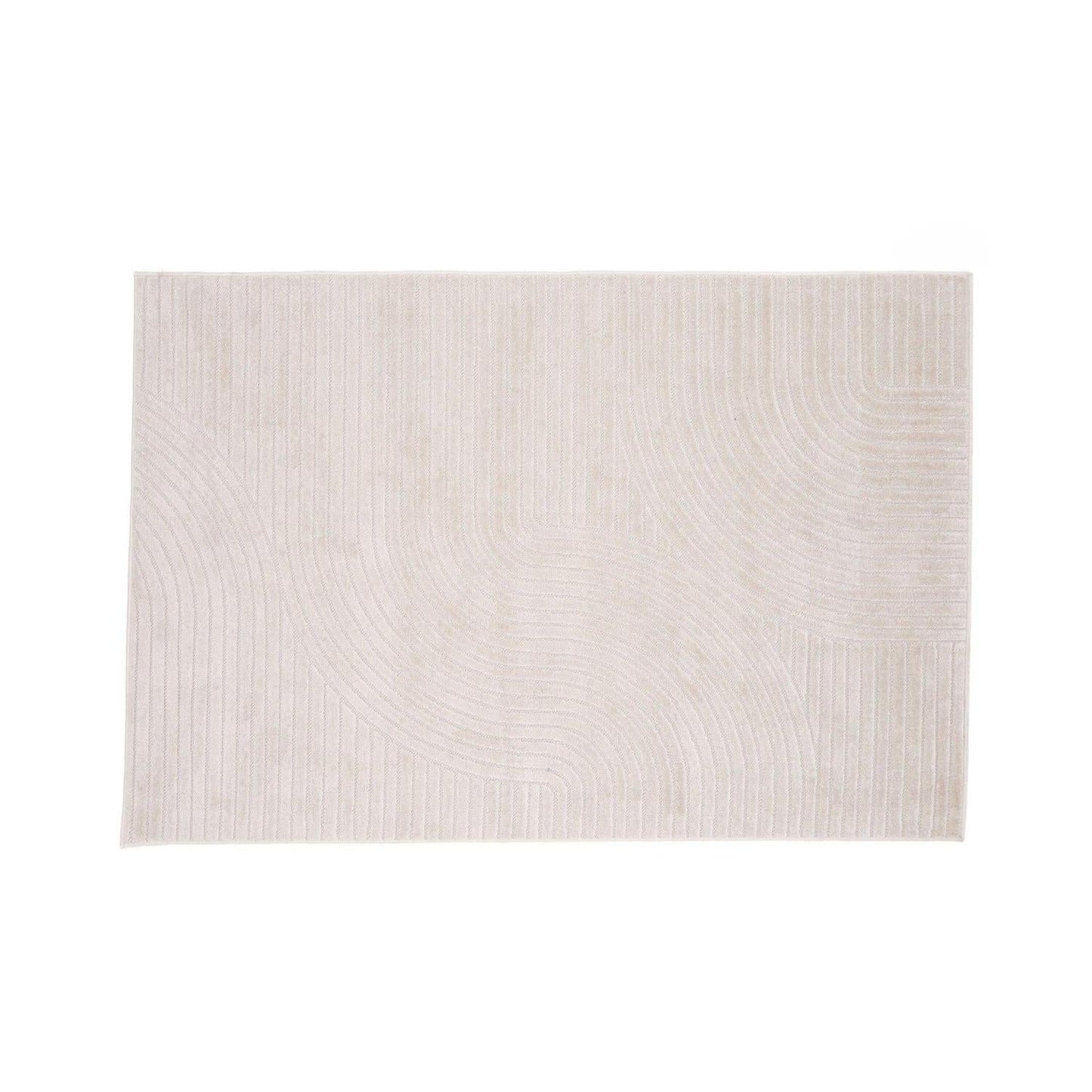 Teppich Vince Solar Rechteckig 230*160cm - Weiß-Teppich-Venture Home-le canapé