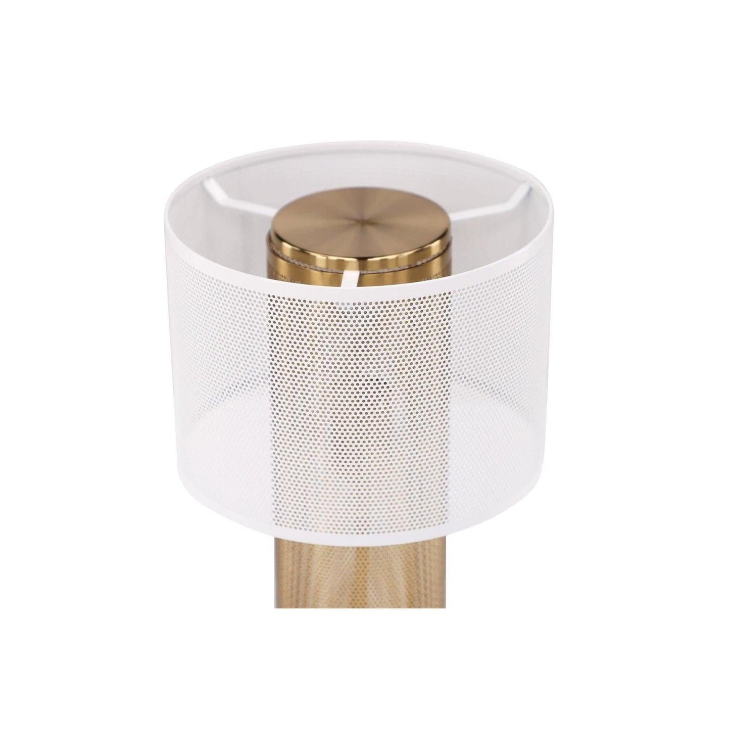 Tischlampe Gap - Gold & weißes Metall-Tischlampe-Venture Home-le canapé