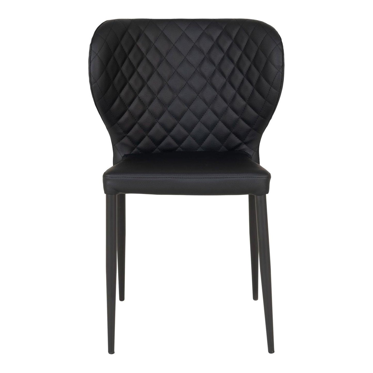 2er-Set Esszimmerstühle Pisa aus Kunstleder - Schwarz-Esszimmerstuhl-House Nordic-le canapé