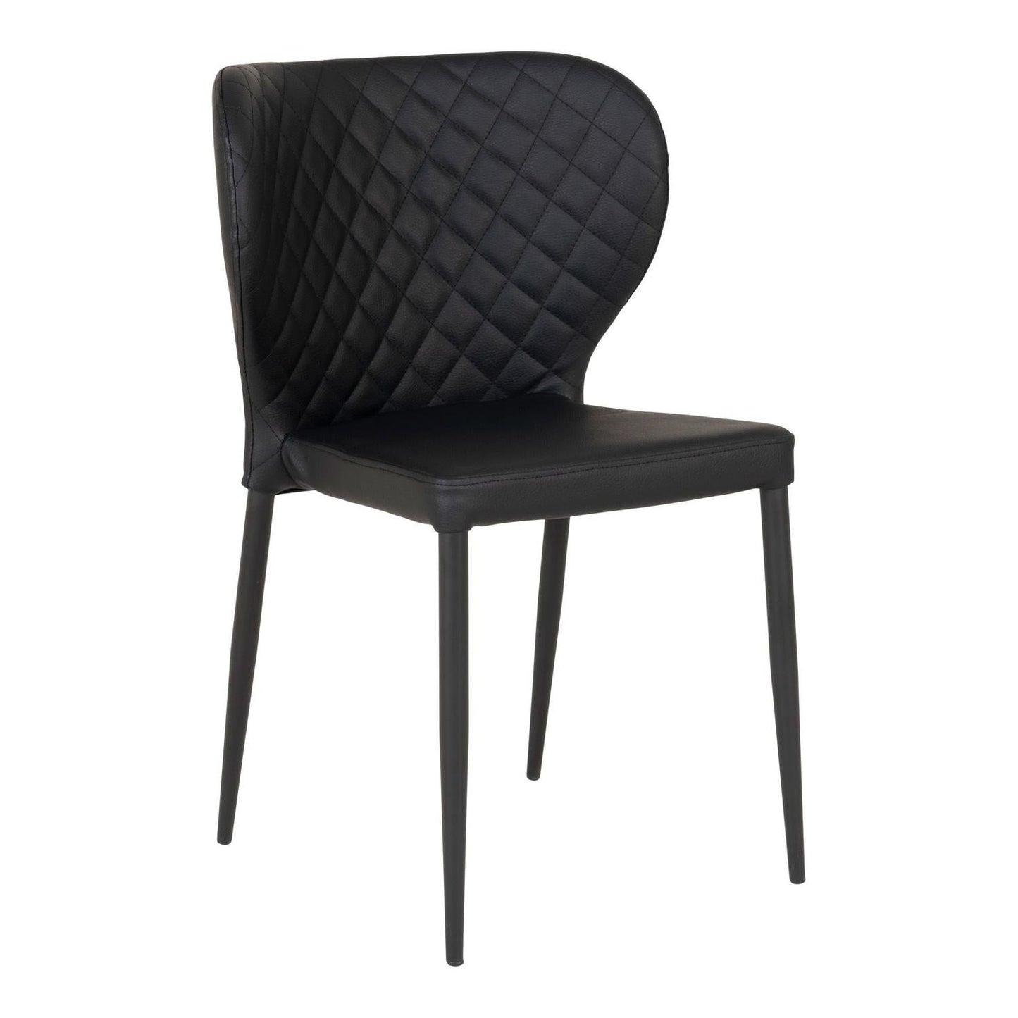 2er-Set Esszimmerstühle Pisa aus Kunstleder - Schwarz-Esszimmerstuhl-House Nordic-le canapé