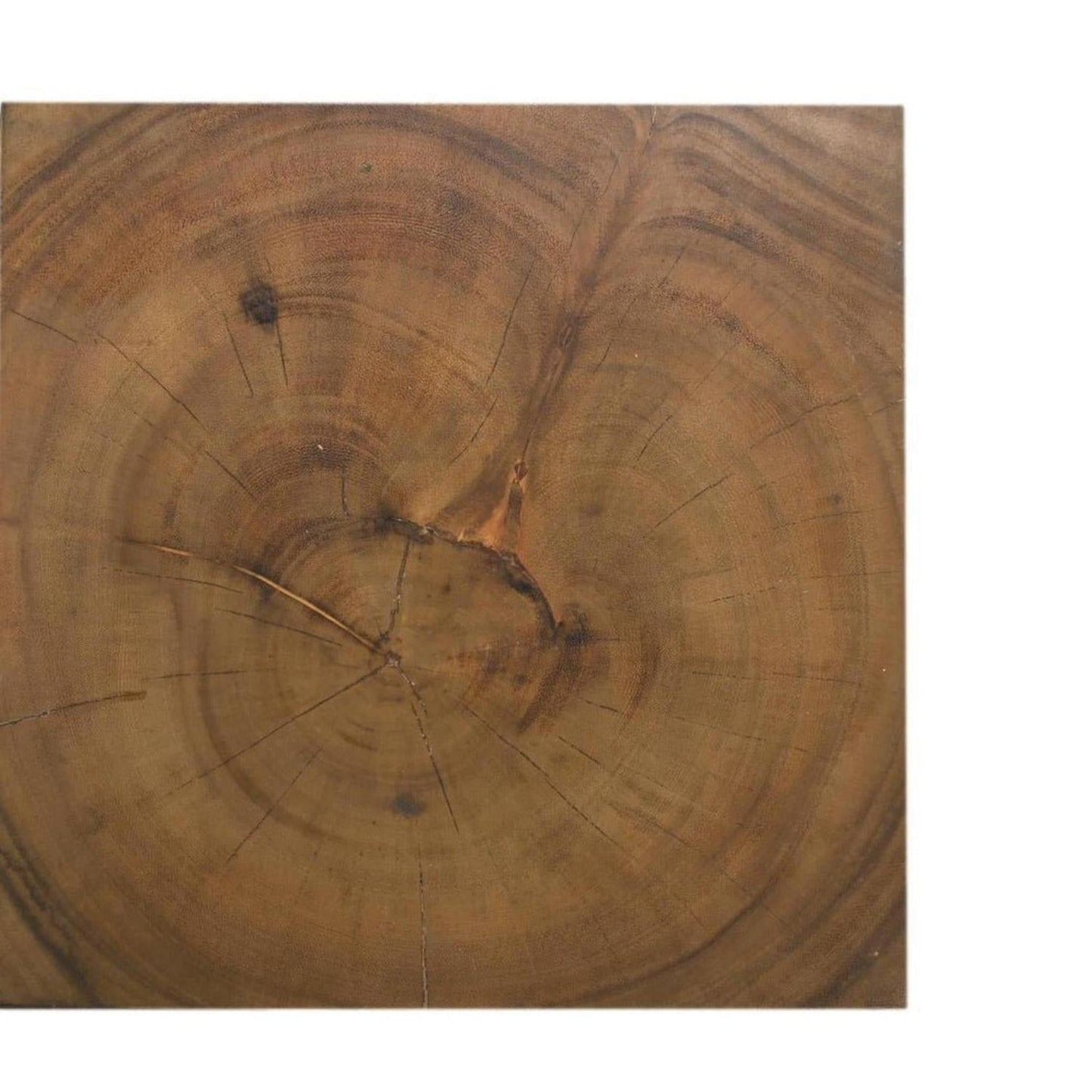 lecanapé Beistelltisch Spiral aus Munggur-Holz -Natur