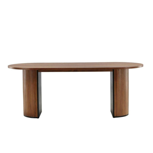 Esstisch Bianca Oval 200*90cm - Walnuss-Esstisch Oval-Venture Home-le canapé
