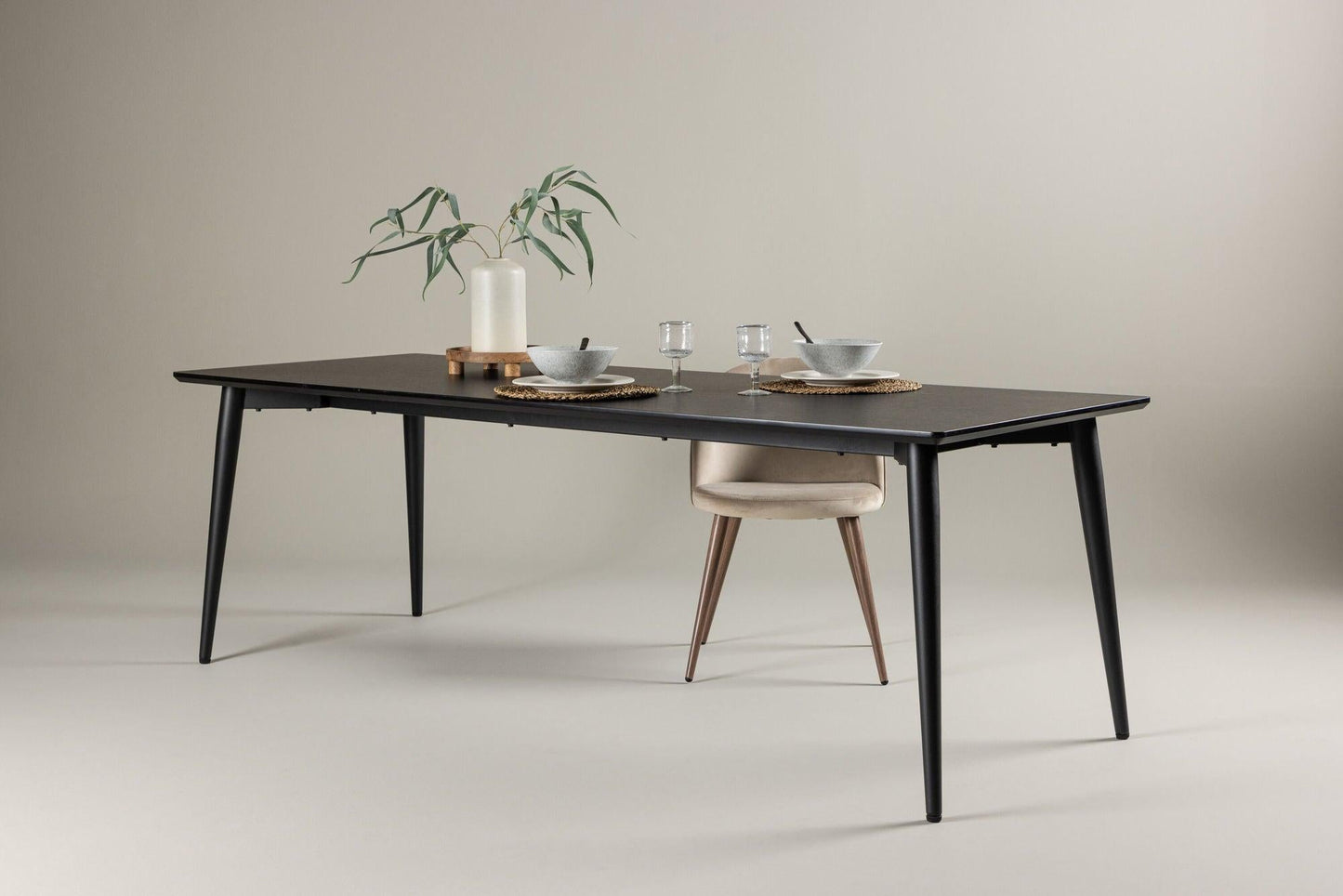 Esstisch Ellis 230*85cm - Schwarz-Esstisch Rechteckig-Venture Home-le canapé