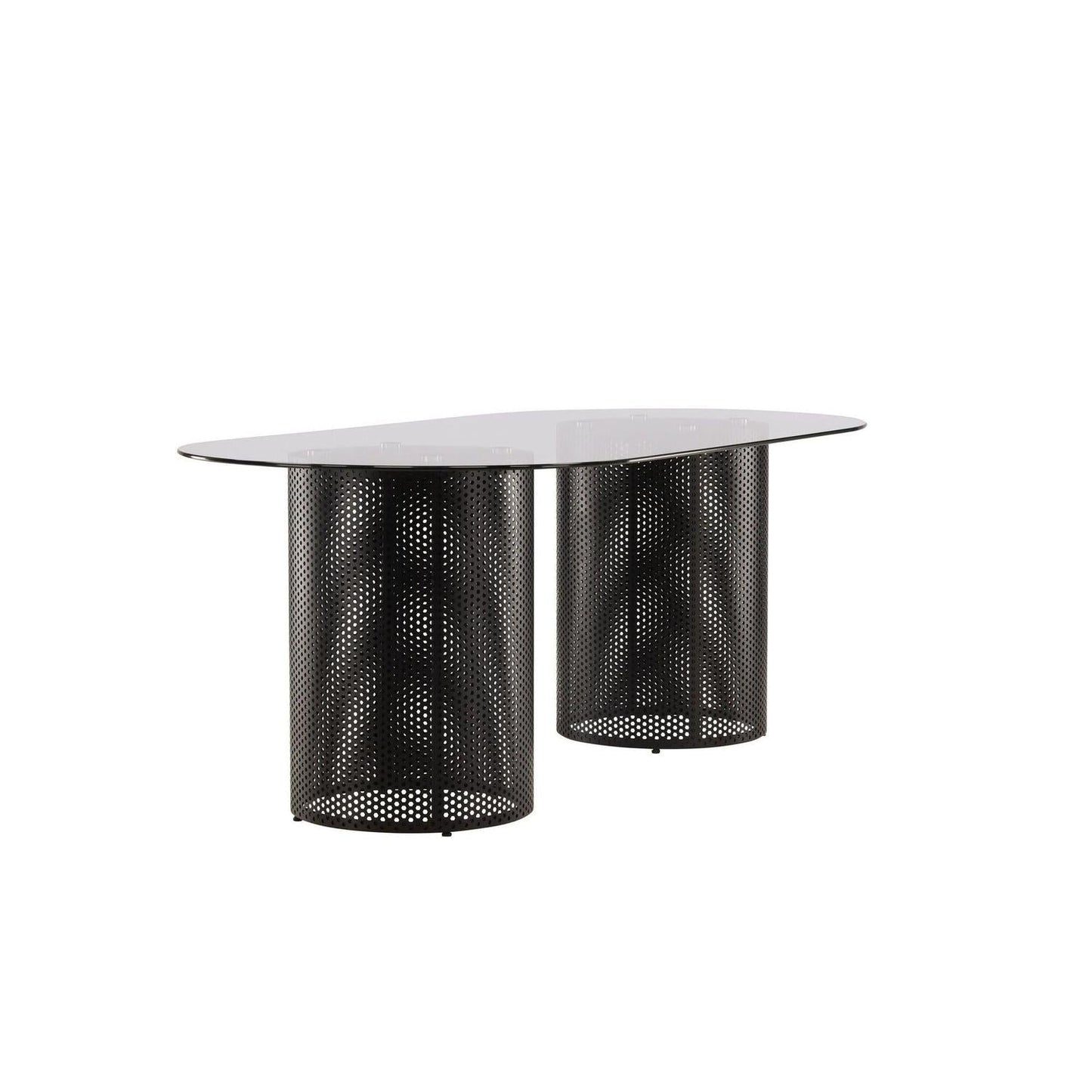 Esstisch Glasgow x Josefin Lustig 200*100cm - Schwarz / Glas-Esstisch Oval-Vind-le canapé