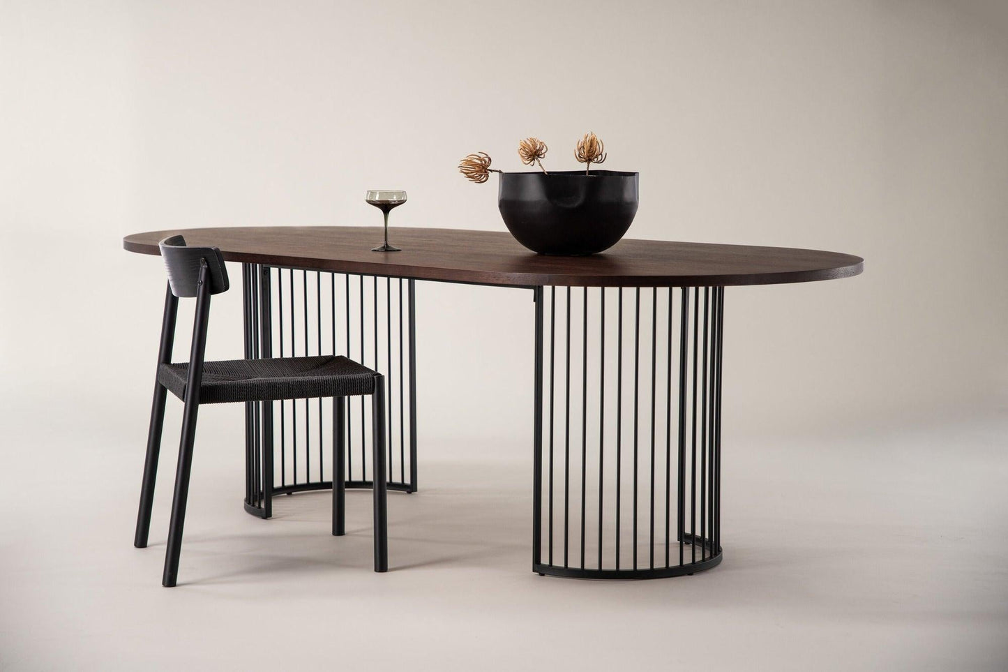 Esstisch Hamneskär 220cm - Walnuß-Esstisch Oval-Vind-le canapé