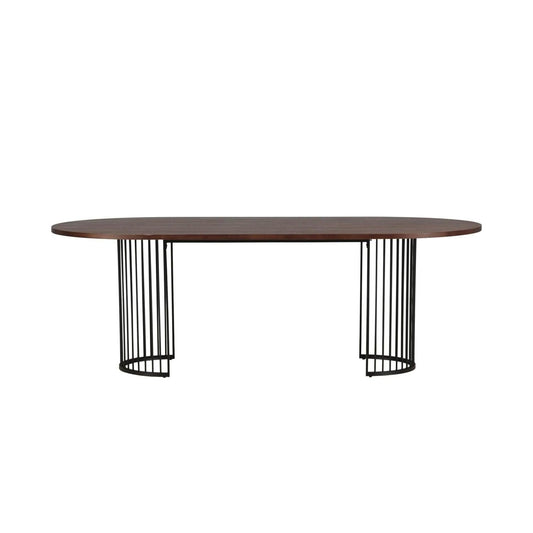 Esstisch Hamneskär 220cm - Walnuß-Esstisch Oval-Vind-le canapé