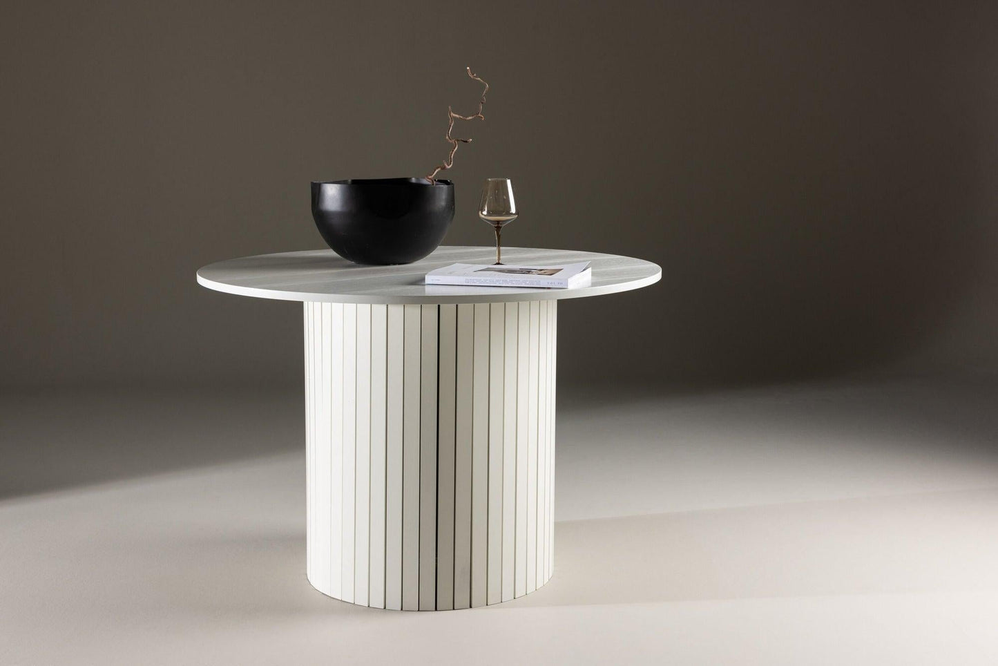 Esstisch Härön Ø110cm - Weiß-Esstisch Rund-Venture Home-le canapé