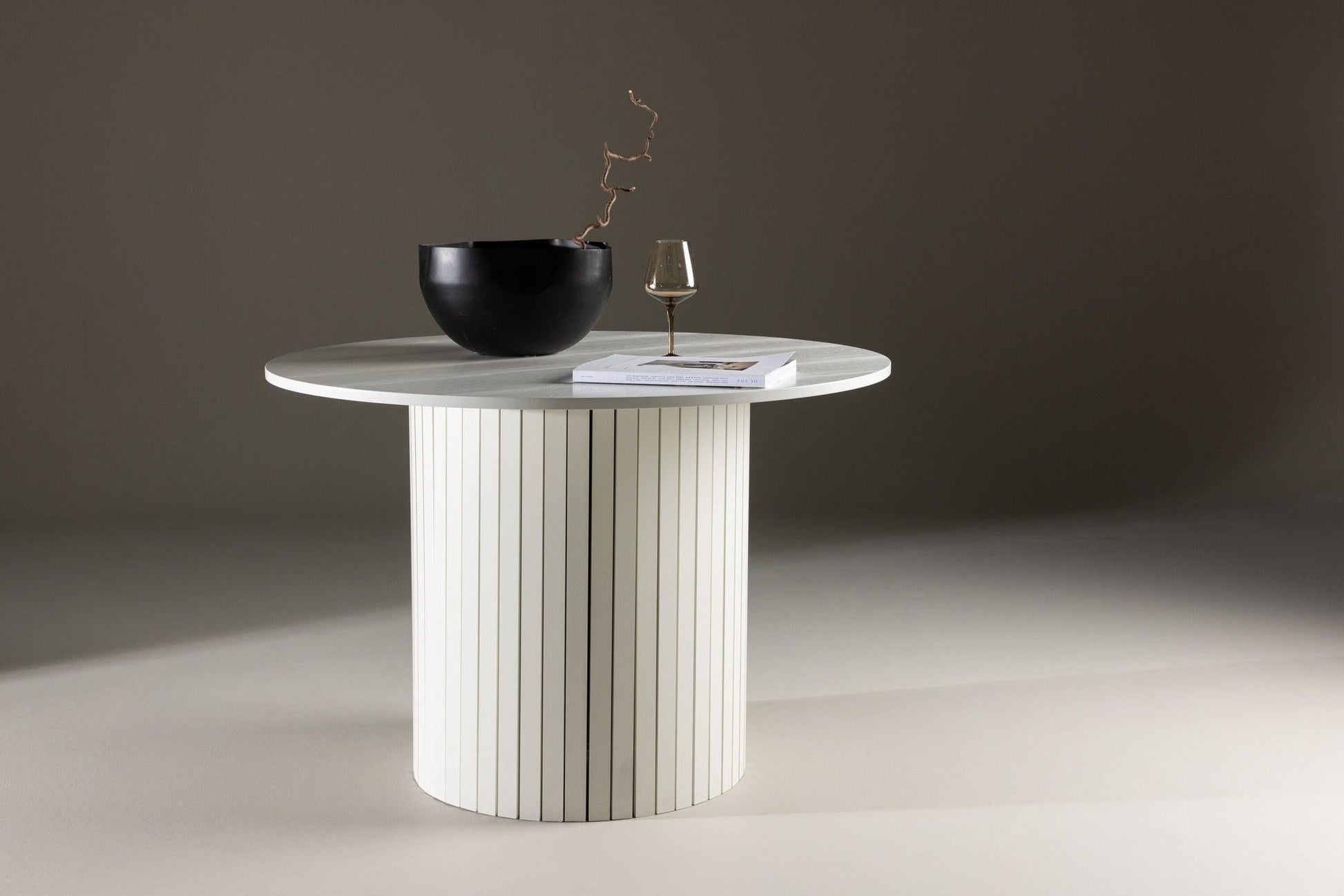 Esstisch Härön Ø110cm - Weiß-Esstisch Rund-Venture Home-le canapé
