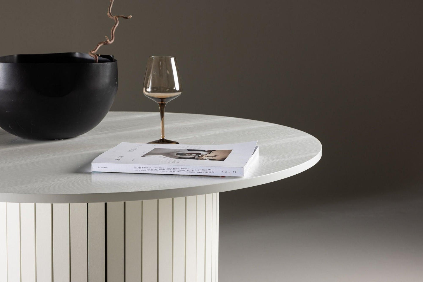 Esstisch Härön Ø110cm - Weiß-Esstisch Rund-Venture Home-le canapé