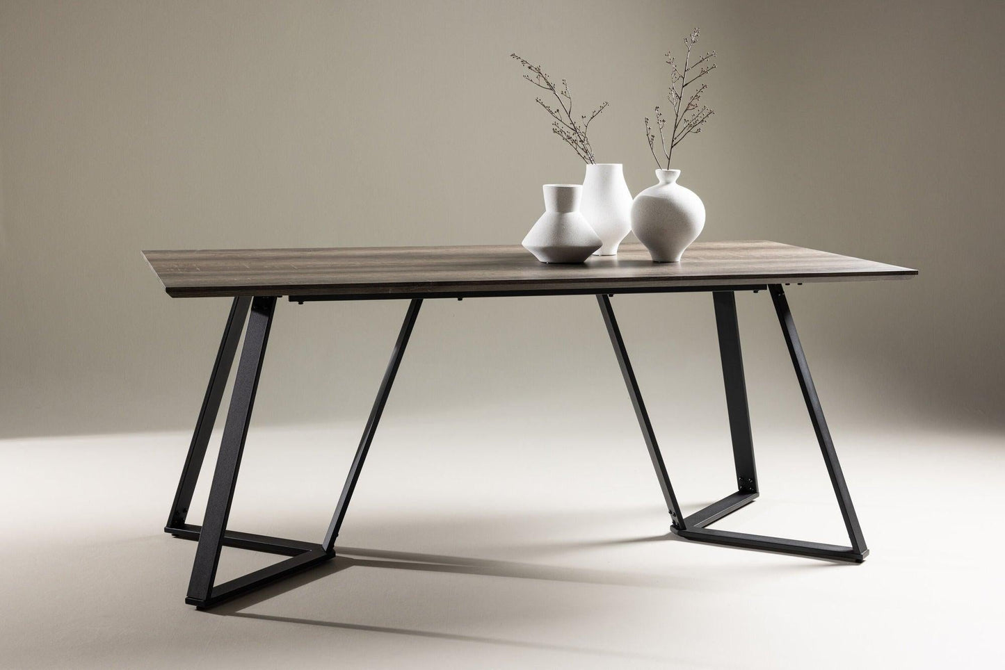 Esstisch Marina 180cm - Schwarz-Esstisch Rechteckig-Venture Home-le canapé