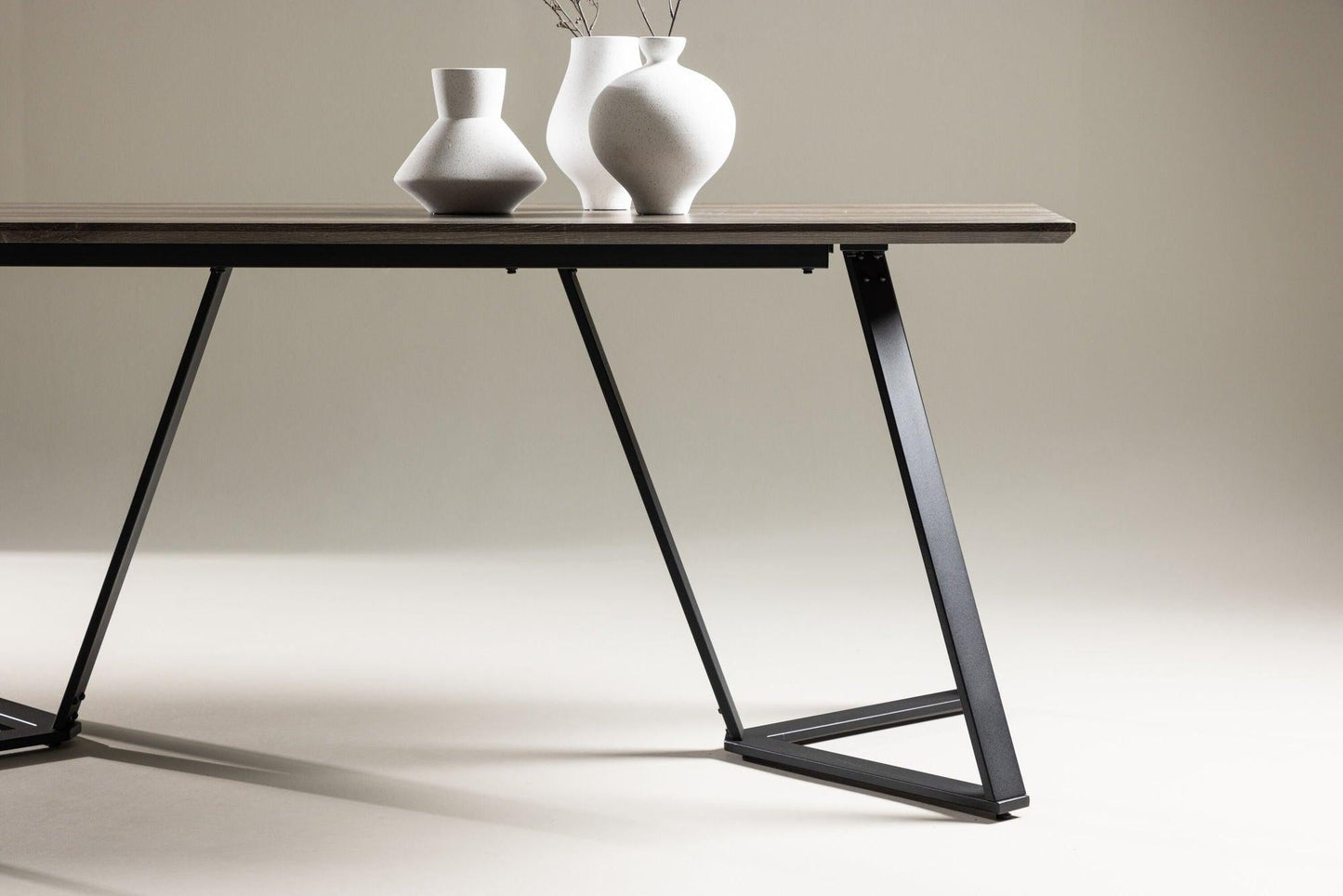 Esstisch Marina 180cm - Schwarz-Esstisch Rechteckig-Venture Home-le canapé