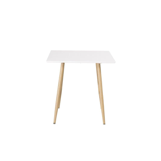 Esstisch Polar 80*80cm - Weiß / Holzfarben-Esstisch Rechteckig-Venture Home-le canapé