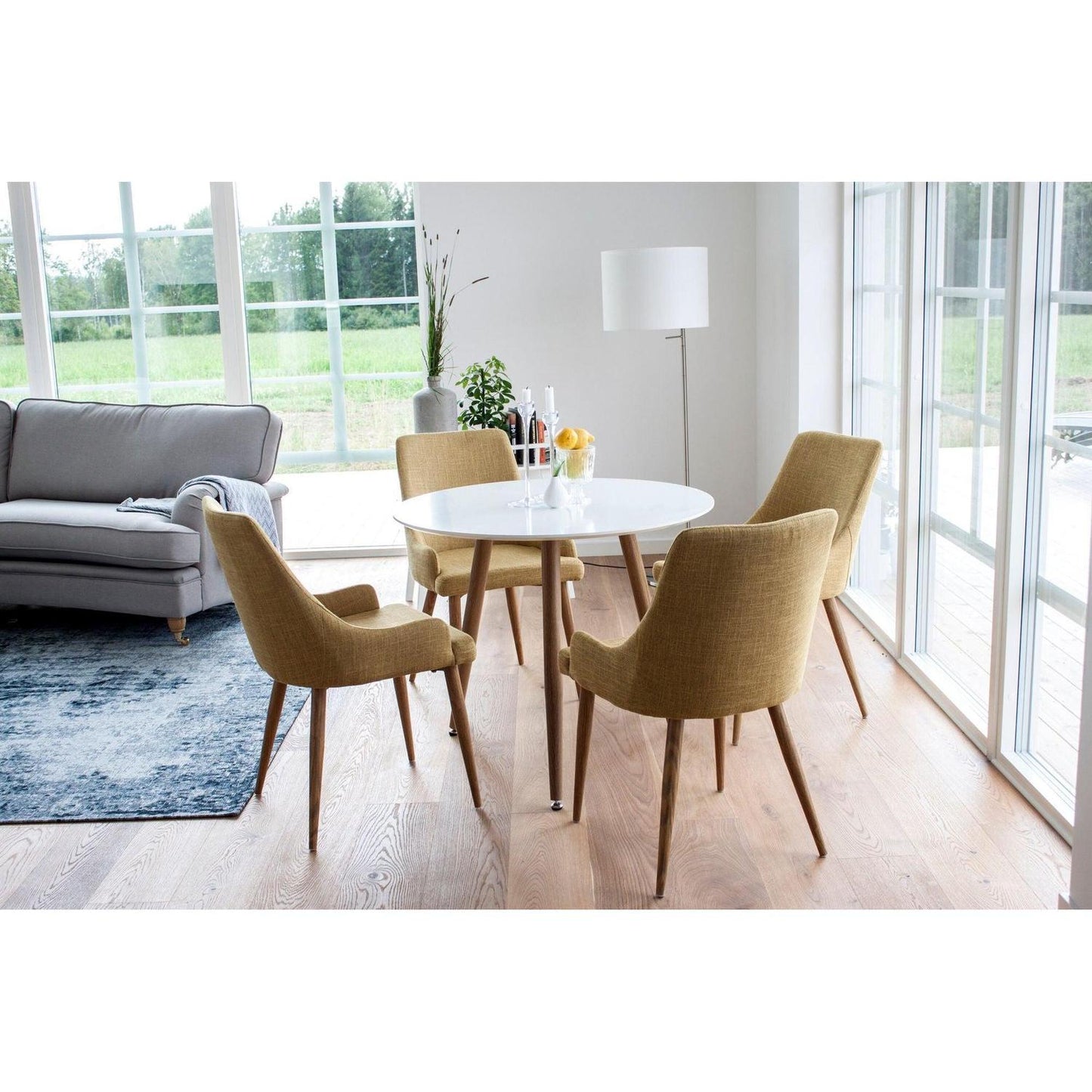Esstisch Polar ø90cm - Weiß-Esstisch Rund-Venture Home-le canapé