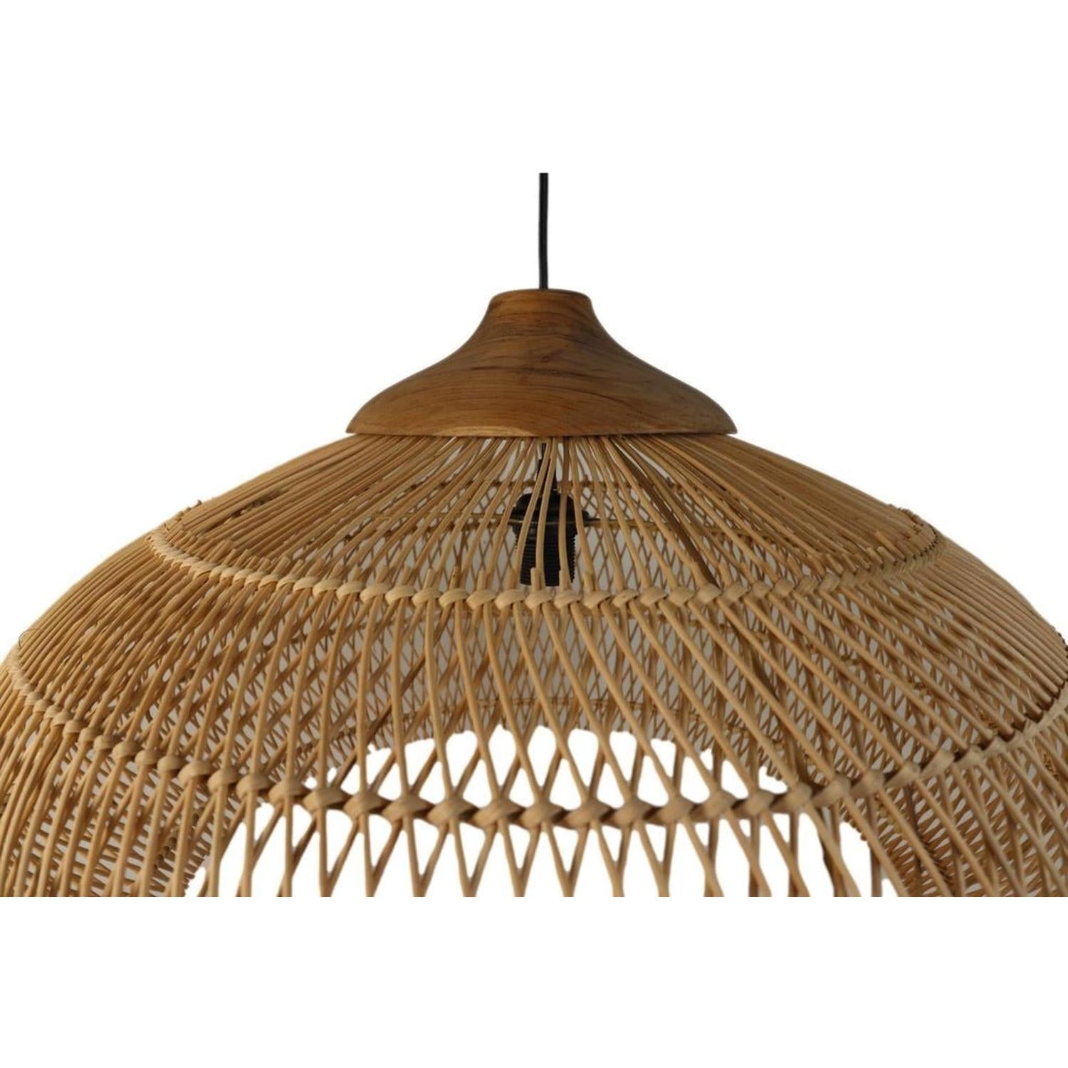 Hängelampe aus Rattan Ø65cm - Natur-Hängelampe-HSM Collection-le canapé
