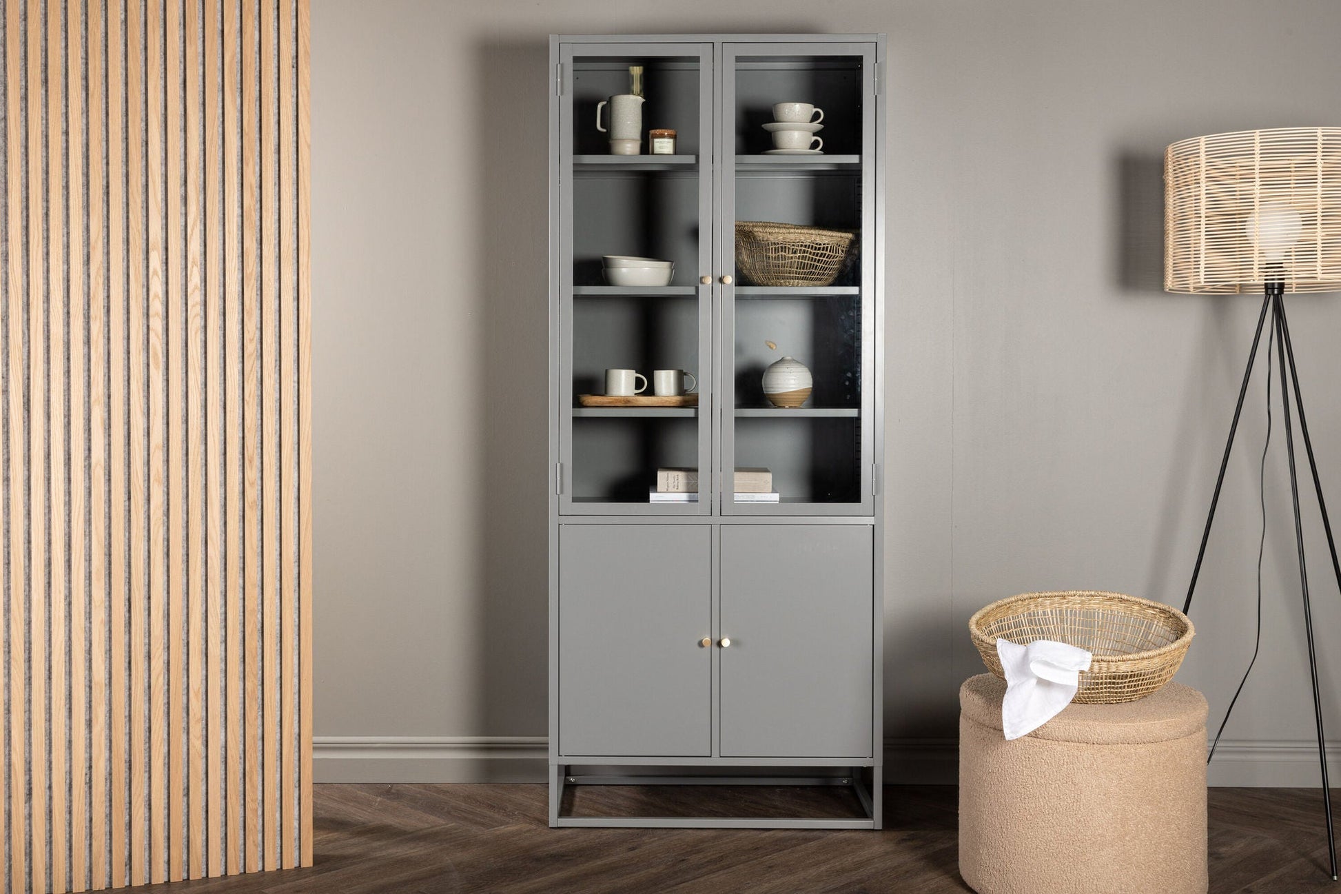 Highboard Bakal - Hellgrau-Highboards-Venture Home-le canapé
