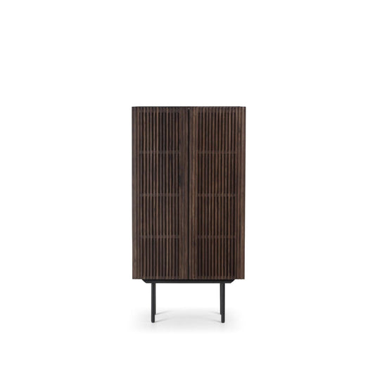 Highboard Louvre - Dunkelbraun-Highboards-Njordec-le canapé