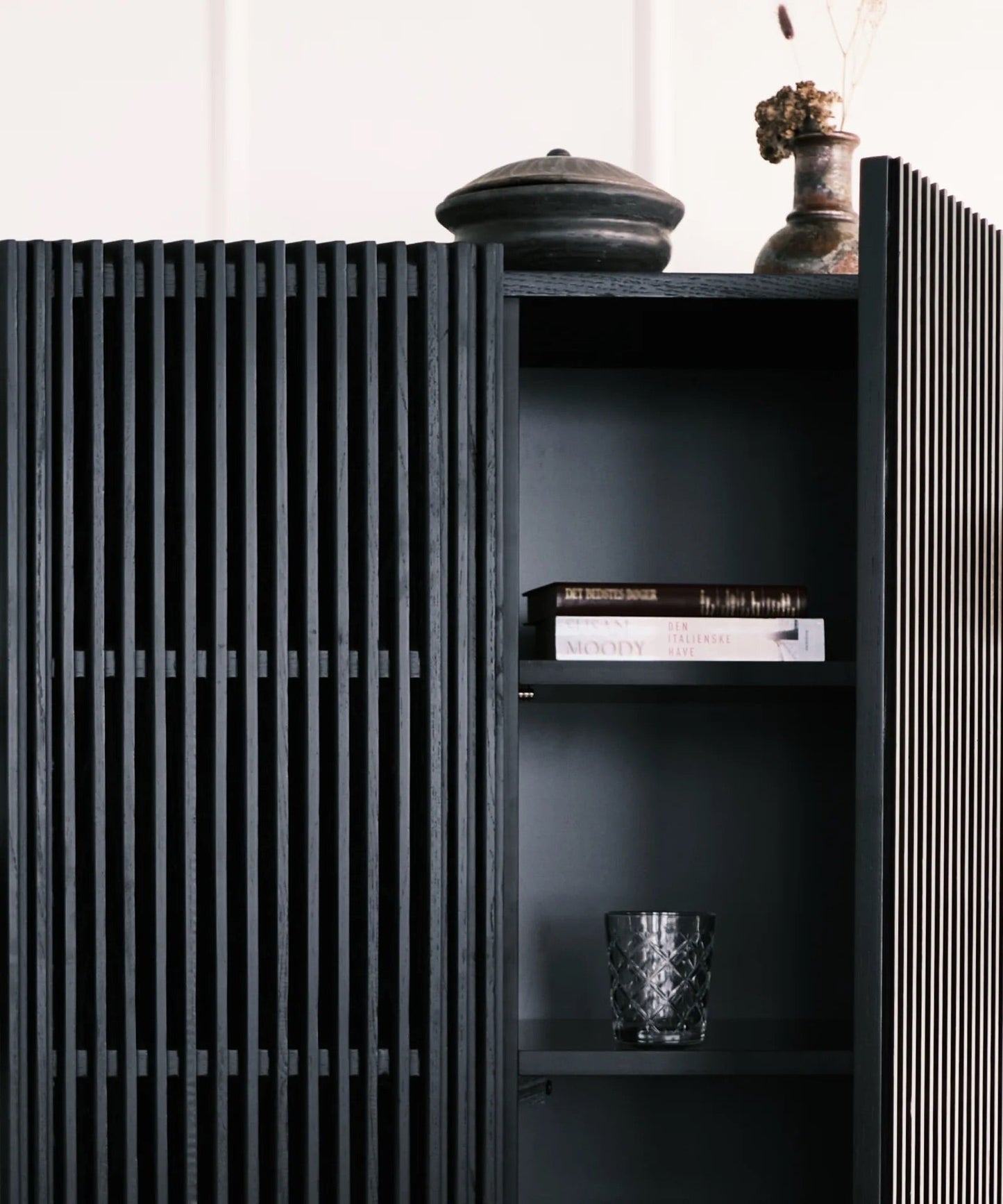 Highboard Louvre - Schwarz-Highboards-Njordec-le canapé