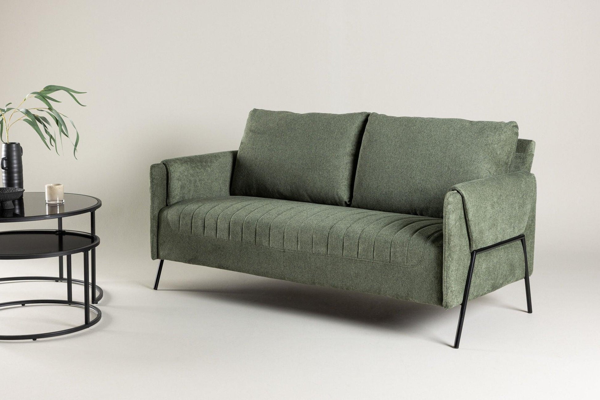 Indigo 2-Sitzer Sofa - Grün-Einzelsofas-Venture Home-le canapé