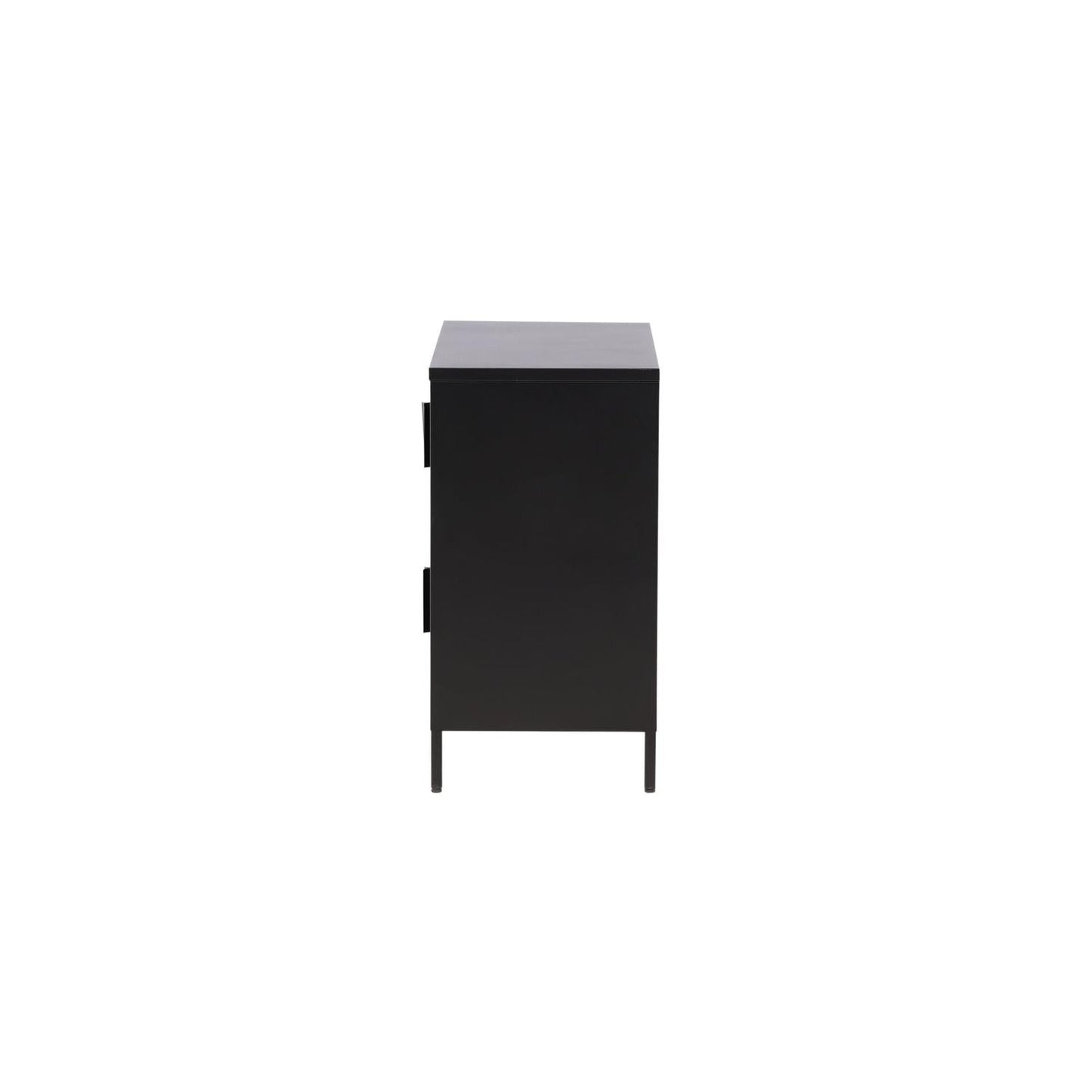 Kommode Nett 90cm mit Gittertüren - Schwarz-Kommoden-Venture Home-le canapé