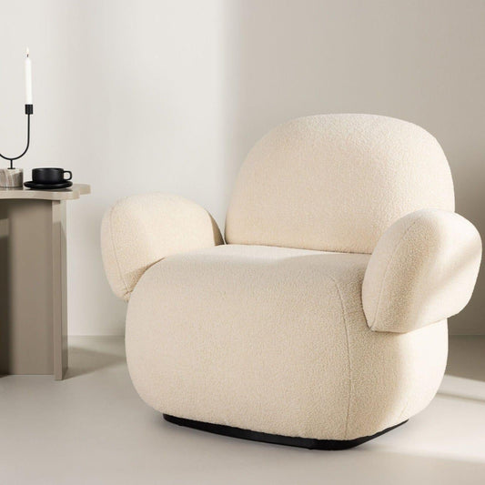 Loungesessel Sevilla aus Chenille - Beige-Loungesessel-Venture Home-Beige-le canapé