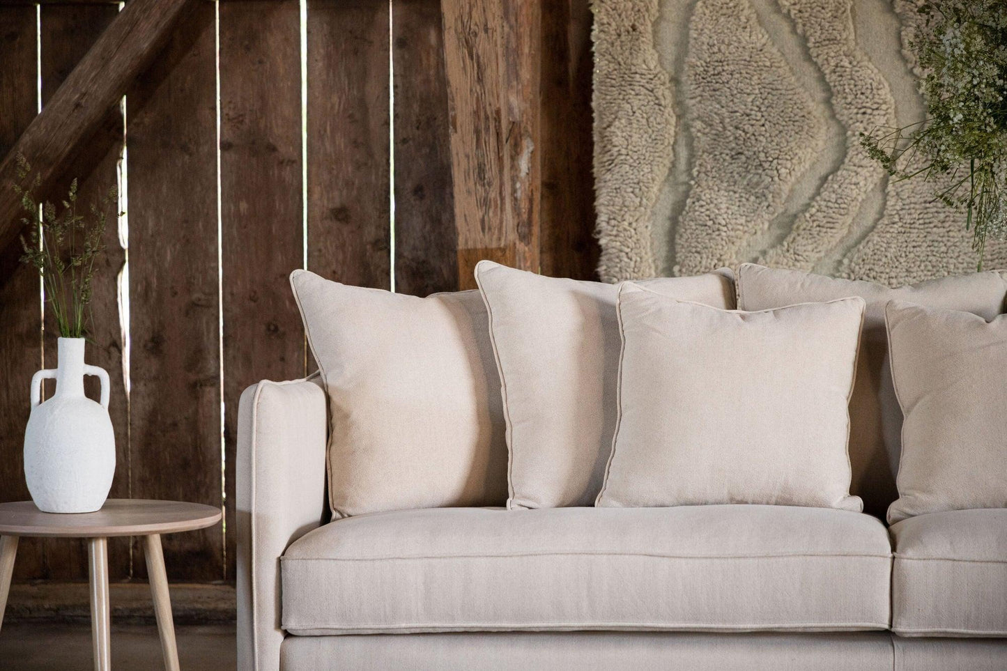 Segelskären 3-Sitzer Sofa aus Leinen - Beige-Einzelsofas-Vind-le canapé