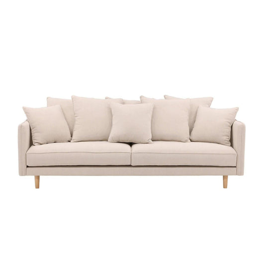 Segelskären 3-Sitzer Sofa aus Leinen - Beige-Einzelsofas-Vind-le canapé