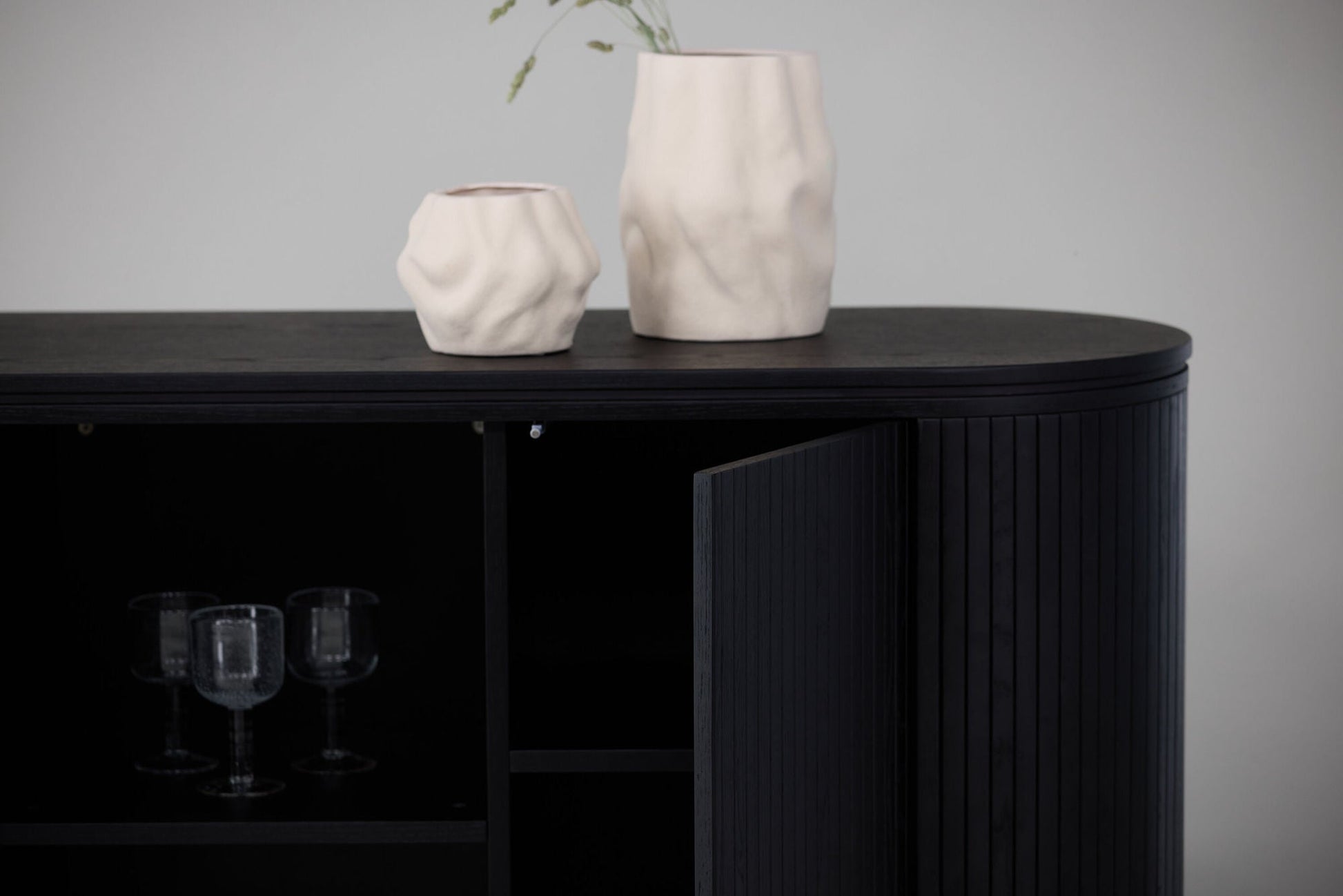 Sideboard Fjällbacka 160x80cm - Schwarz-Sideboards-Vind-le canapé
