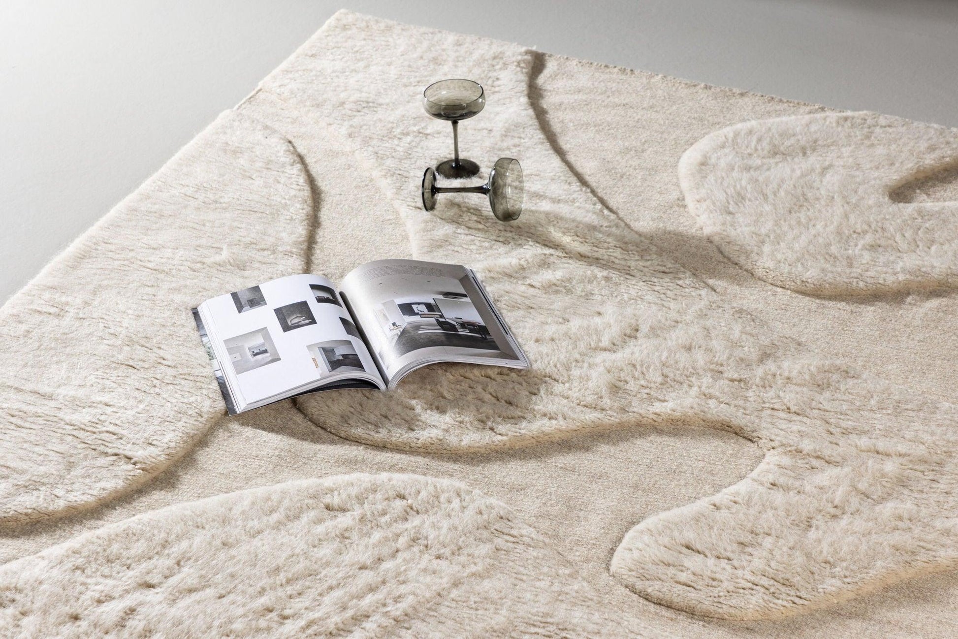 Teppich Boone aus Wolle & Baumwolle in 290*200 - Beige-Teppich-Venture Home-le canapé