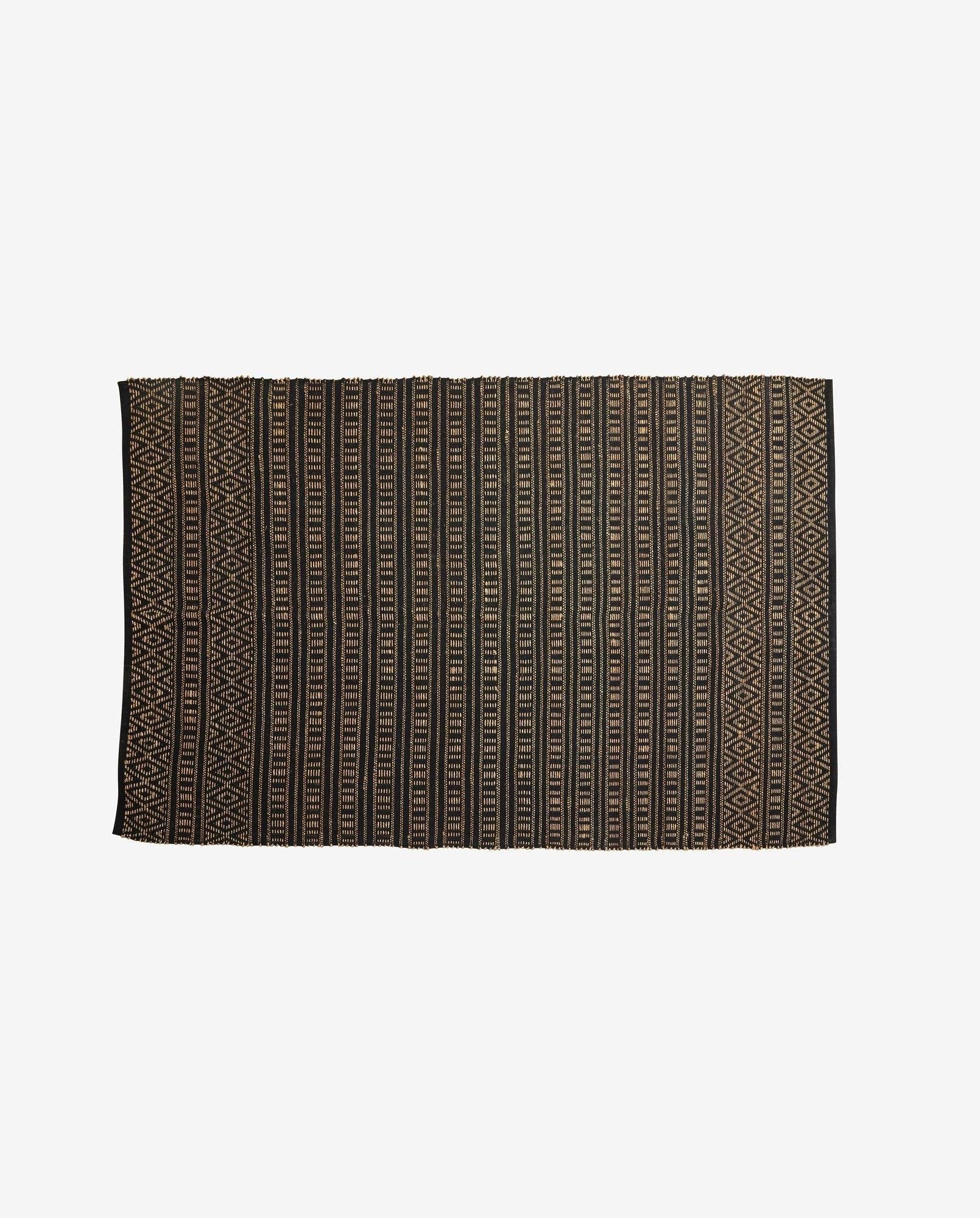Teppich FARAH 240*160cm - Schwarz / Naturfarben-Teppich-Nordal A/S-le canapé