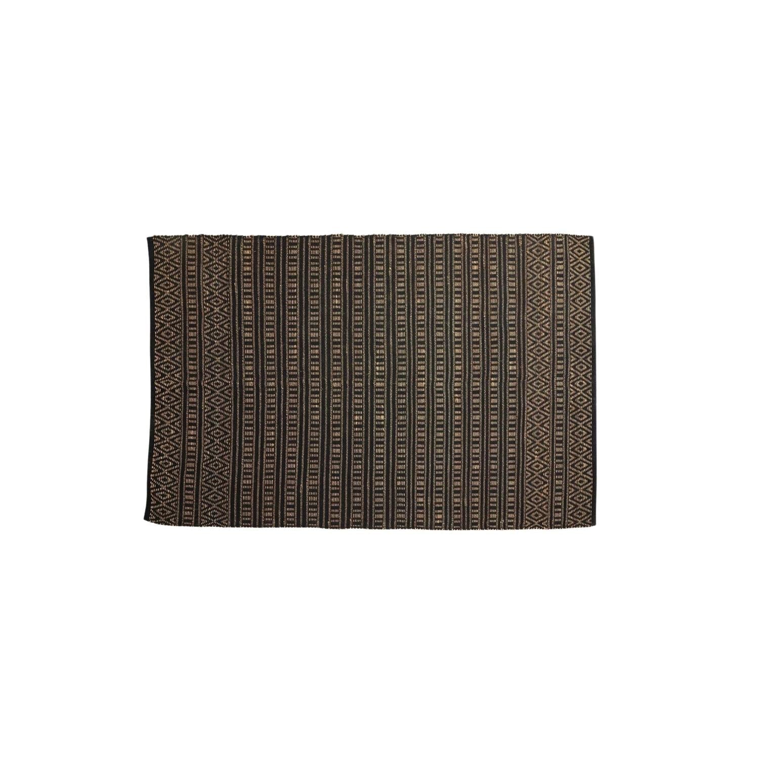 Teppich FARAH 240*160cm - Schwarz / Naturfarben-Teppich-Nordal A/S-le canapé