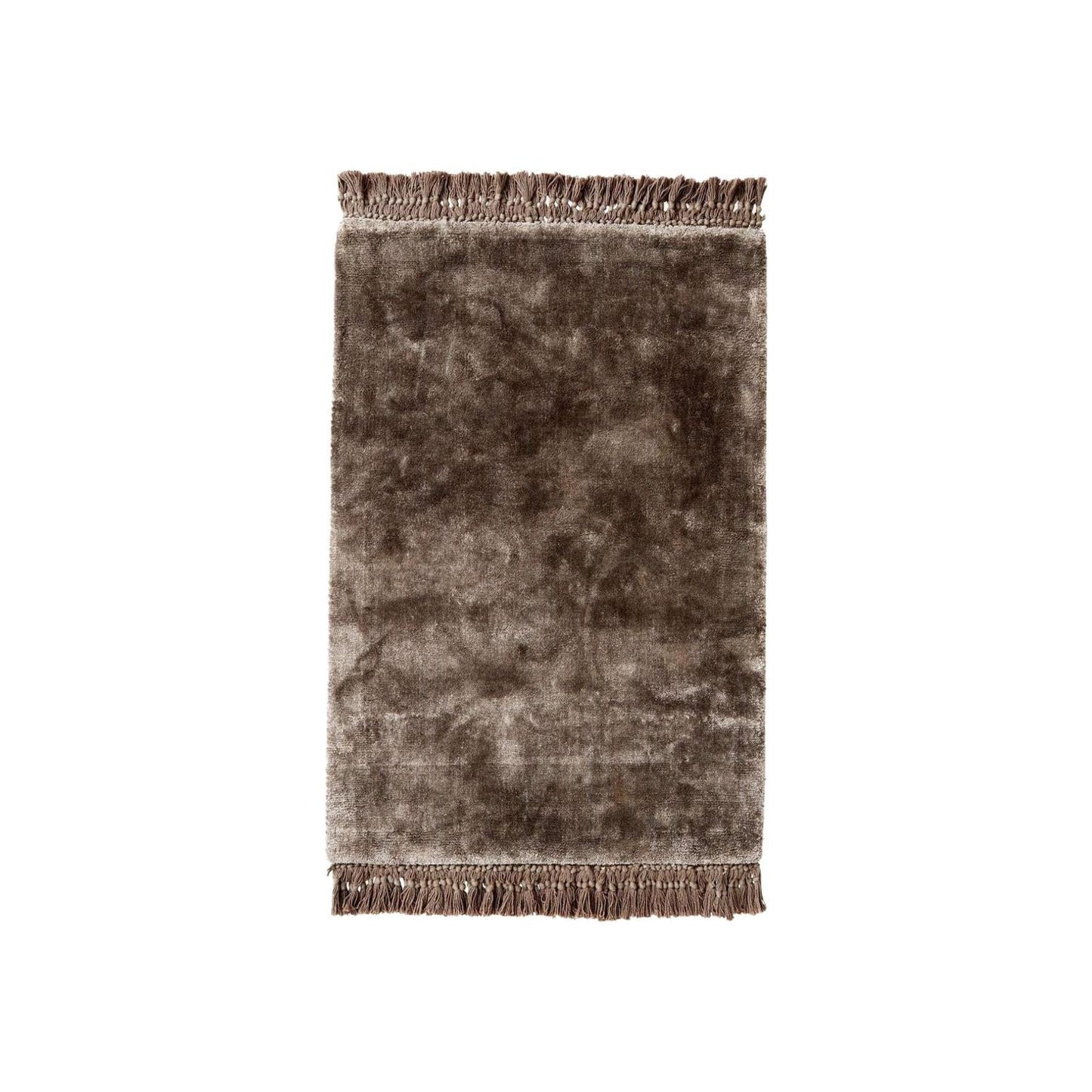 Teppich NOBLE mit Fransen 240*160cm - Braun / Grau-Teppich-Nordal A/S-le canapé