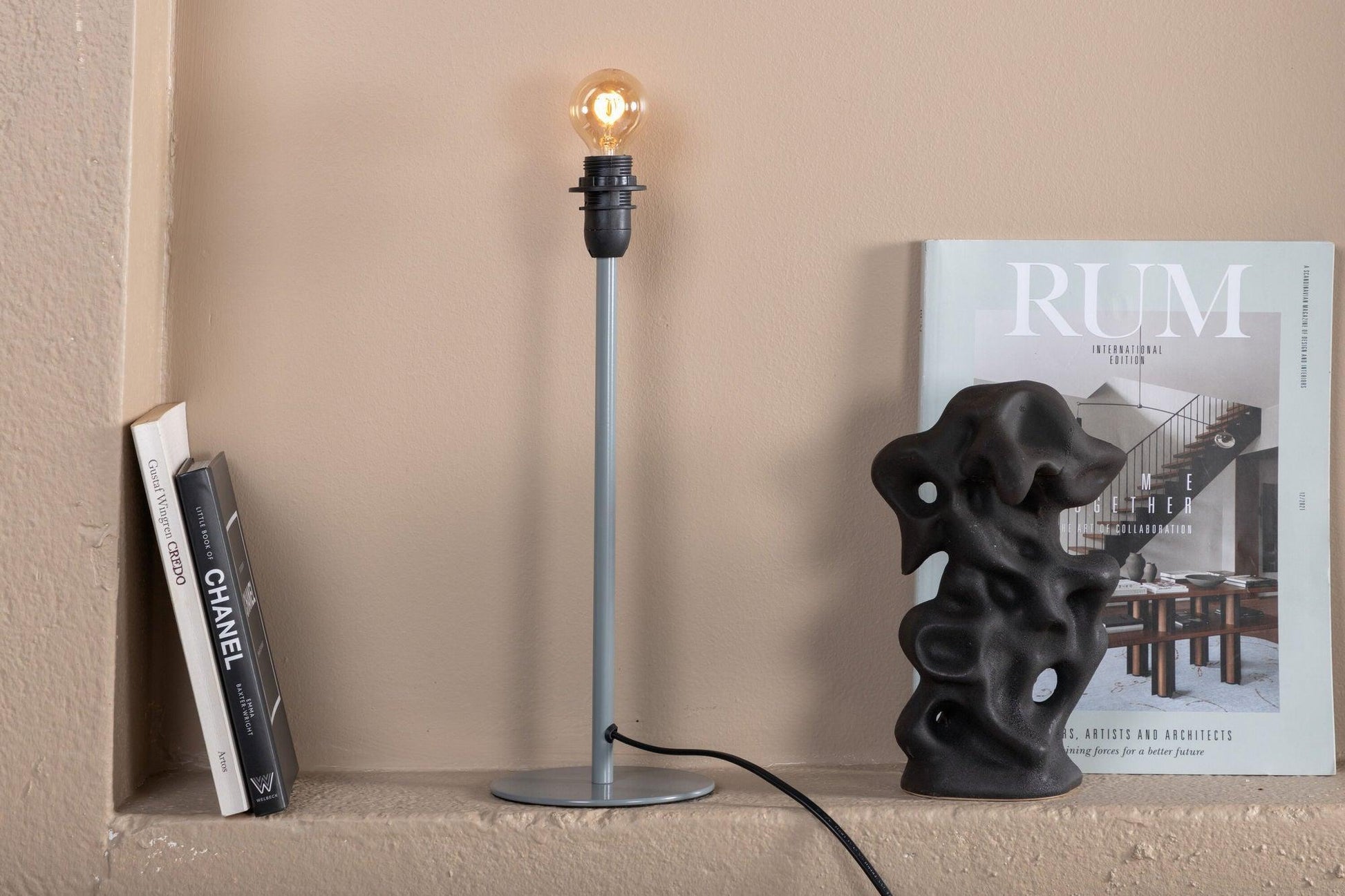 Tischlampe Dasir - Grau-Tischlampe-Venture Home-le canapé