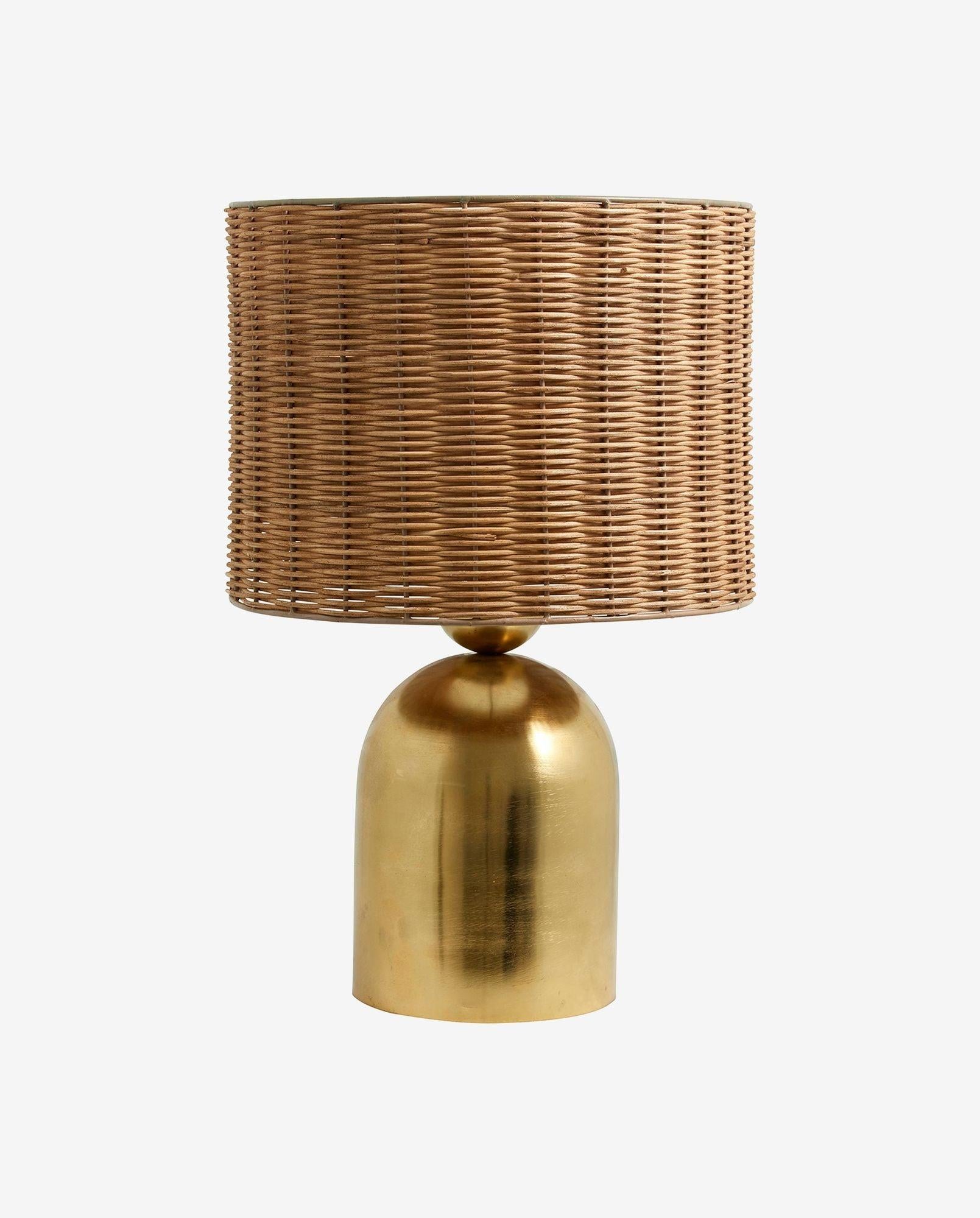 Tischleuchte BASTI - Messing & Natur-Tischlampe-Nordal A/S-le canapé