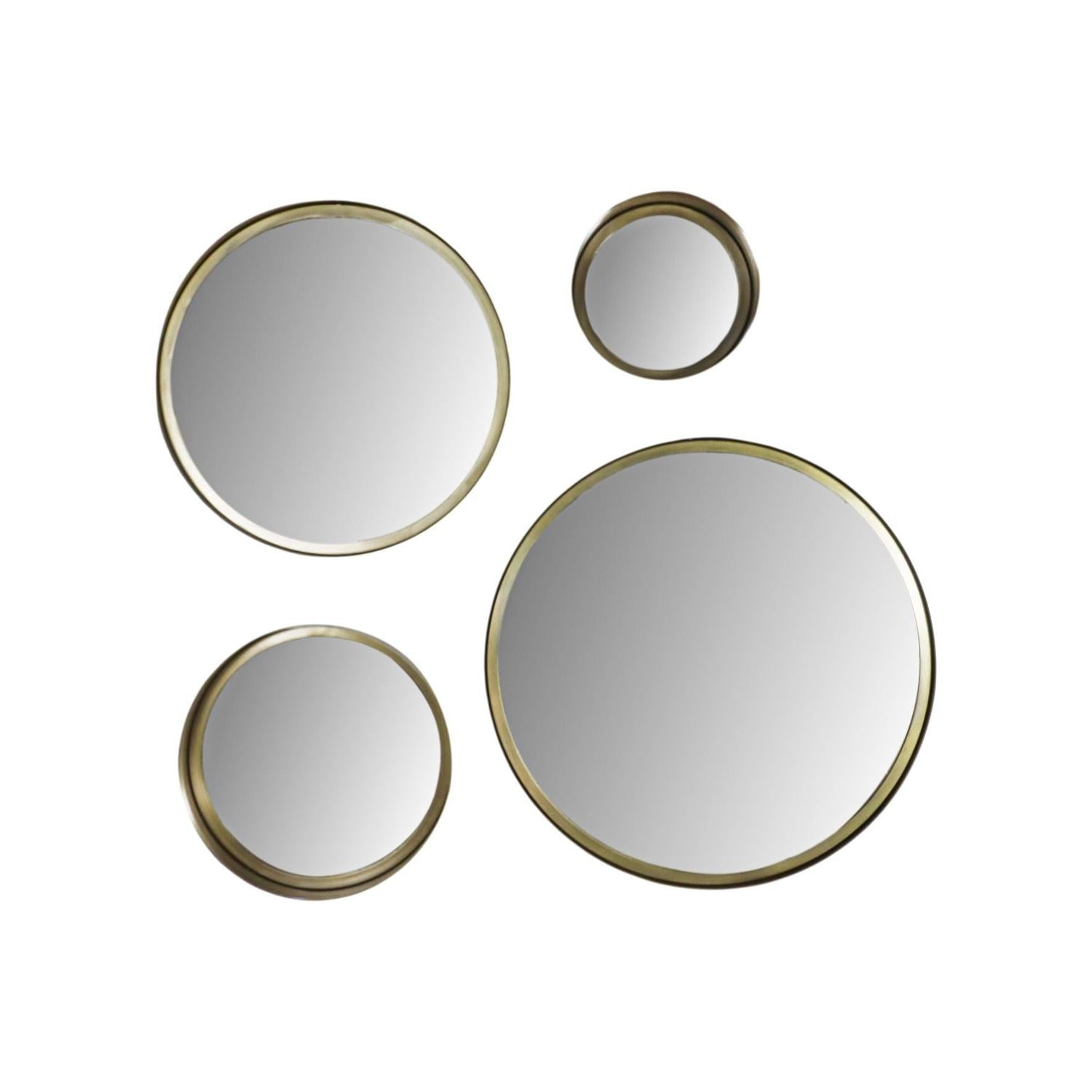 Wandspiegel Fletcher Ø20cm - Gold-Wandspiegel-HSM Collection-le canapé