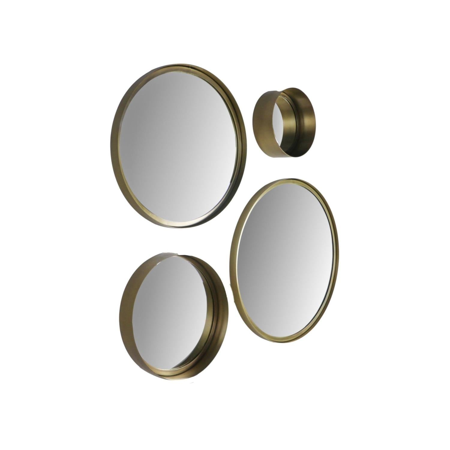 Wandspiegel Fletcher Ø20cm - Gold-Wandspiegel-HSM Collection-le canapé