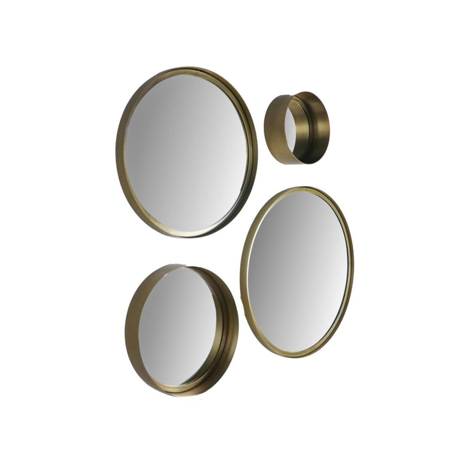 Wandspiegel Fletcher Ø40cm - Gold-Wandspiegel-HSM Collection-le canapé